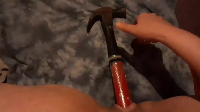 New Object! Sliding a wood hammer handle in my wet pussy, I loved this! 50