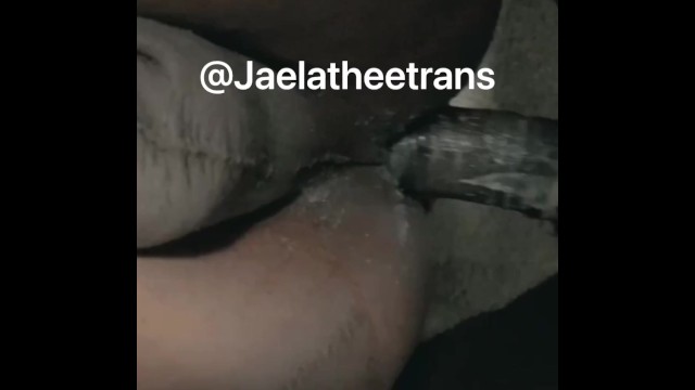 Jaelatheetrans creaming all over Dick 18