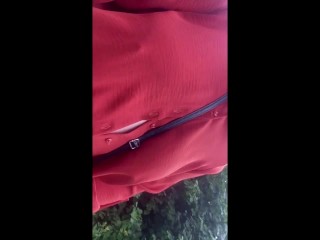 Public flashing saggy tits /_pussy flash. Russian amateur milf. Risky outdoor masturbation inforest