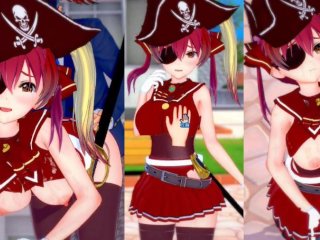 【エロゲーコイカツ！】Vtuber 宝鐘マリン3Dcg巨乳アニメ動画(バーチャルYoutuber)[Hentai Game Koikatsu! Houshou Marine (Anime 3Dcg V