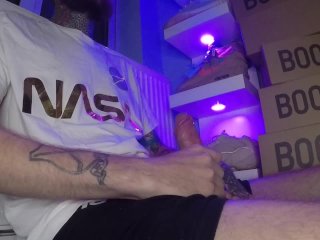 I Give You My Thick Load Next to_My Sneakers!Male Solo Masturbation + Male Moaning