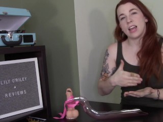 Lily O'Riley Reviewing the Waterslyde Bathtub_Masturbation Toy (SFW)