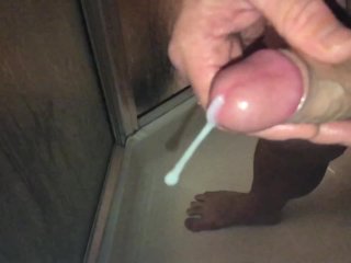 Close Up Slow Motion Jerking Off My Uncut Cock In The Shower, Slow Motion Cumshot 240Fps