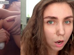 Cute girl masturbates in anal and gets vibro orgasm