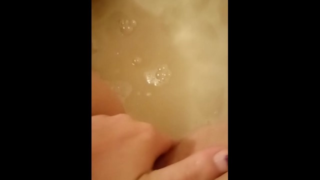Washing and playing with babys pussy 3