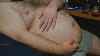 Jerking Bear With A Big Belly
