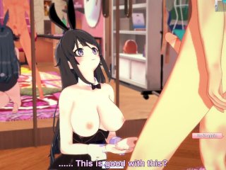 3D/Anime/Hentai, Virgin Bunny Girl Gets Fucked For The First Time!