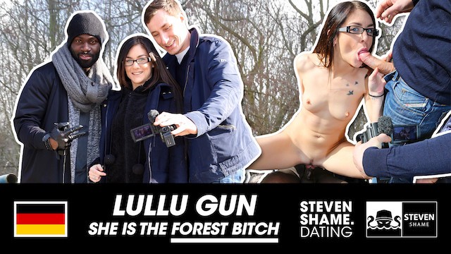 Anal Lullu Gun - INTERRACIAL OUTDOOR THREESOME FUN: Lullu Gun Enjoys BLACK & WHITE COCK!  StevenShameDating - Pornhub.com