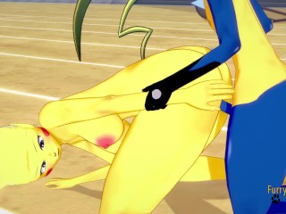 Pokemon Hentai Furry - Lucario_x Pikachu hard sex