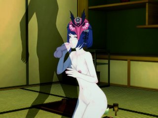 GENSHIN IMPACT Kujou Sara_Unstoppable Sex Session (3D_HENTAI)