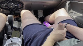 Giving my buddy a handjob on the highway while driving