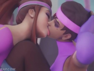 Brigitte and sombra lesbian workout...