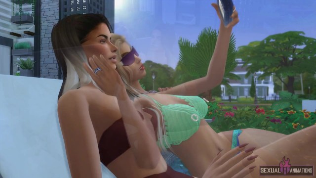 Gorgeous Models Have Public Sex in Hotel Pool - Sexual Hot Animations