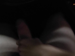 She Massages my Cock While Driving, Then Makes_Me Cum with My_Fleshlight