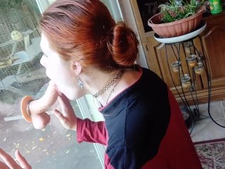 Nerdy Redhead Star Trek Starfleet Captain Cosplay Gives Deep Sensual Throatjob - Thegoddessoflust