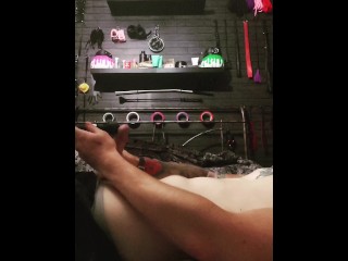 Hot young tattooedguy solo_play with vibrator cumshot