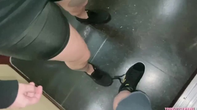 weirdo guy on elevator cant stop staring my vans. I give him a shoejob and he cums in my sneakers 20