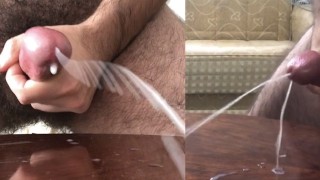 Jerking Off Compilation Of Hairy Man Slow Motion Big Cumshots