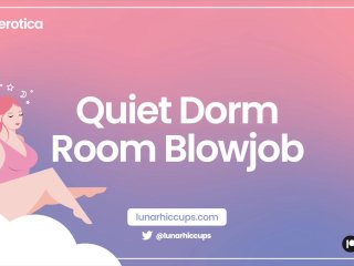 [ASMR] Quiet Dorm Room Blowjob_[Audio Roleplay]