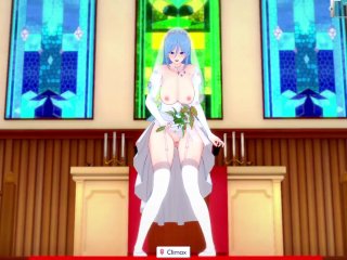3D/Anime/Hentai: Hot Bride Gets Fucked In The Church Before Her Wedding In Her Wedding Dress!