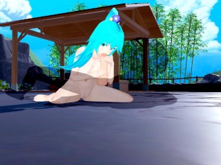 KONOSUBA SexyAQUA makes you cum(3D HENTAI)