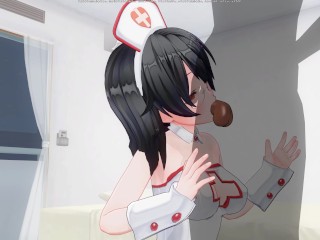 3D_HENTAI Skinny nurse gives a blowjob to a patient