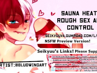 My Hero Academia SAUNA HEAT - ROUGH SEX w/ TODOROKI!!(fem pronouns ver.)_art:bludwingart