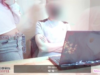 Sexy Roommate Ruin my Game,Creampie Payment in Her_Pussy