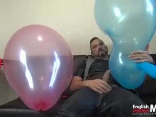 English Leather Master Smokes Cigars And Jerks While Blowing And Popping Balloons Preview