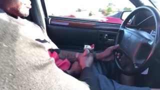 Cadillac Driving With A Hand Job