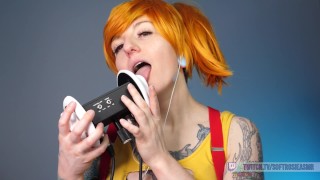 PASTEL ROSIE Pokemon Cosplay Licking Roleplay SFW ASMR Tingle Trainer MISTY Ear Eating Nibbles