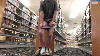 Strip JERKING OFF IN A PUBLIC LIBRARY AND CUMMING IN A BOOK PRESENTATION