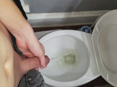 I take another piss(better view of my dick)