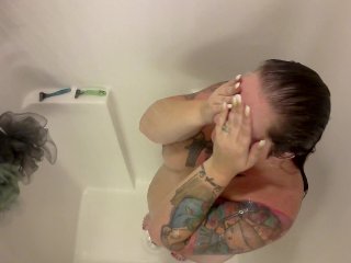 Real Armature Wife In Shower, Soapy Bbw Tits!