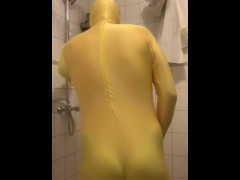 #onlyfans Multiple zentai layers taking a shower (FULL VID ON MY ONLYFANS SEE LINK IN PROFILE)