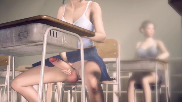 Anime Girl Masturbating To Porn - Futanari Asian Girl Masturbating in Classroom in Public - Pornhub.com
