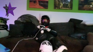 European Biker In A Dainese Suit Cumming