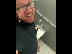 Asshole White Boy Peeing All Over the Bathroom Stall - Hooligan Pee Fetish