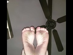 Clip of wrinkles on my dirty soles/feet