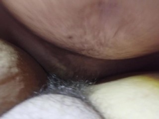 HAIRY puffy tight PUSSY gets FUCKED hard ending in A HUGE CUM LOAD!