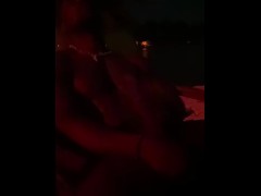 Big Black Cock on the beach jerking she ask me don't go so fast