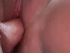 Amateur Thick MILF masturbates with 10 inch dildo and creams