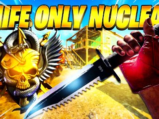 I Dropped A Knife Only Nuclear On Black Ops Cold War! (Cold War Knife Only Nuke)