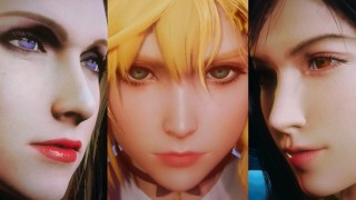 Futa Girl Cloud X Tifa X Scarlet 3D Drama Version Final Fantasy 7 Futa Girl Cloud X Tifa X Scarlet