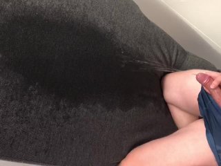 Desperate Piss On Stepmoms Couch Huge Mess (Wetting,Moaning)