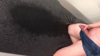 Peeing HUGE MESS Wetting Moaning Desperate Piss On Stepmom's Couch
