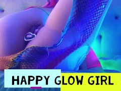 Tiny Happy Glow Girl in fishnets WAP toys