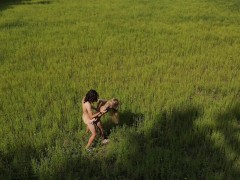 Outdoor passionate sex with drone footage - Amateur couple WeLiveToFuck