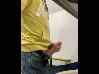Eurostar Wank - Going Through The Eurotunnel, Horny Straight Guy With Big Cock Masturbates To Cumsho