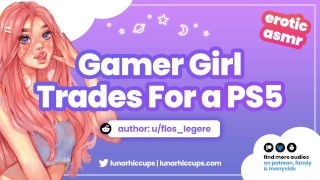 Cum Eating E-Girl Trades Sex For A Ps5 Audio Roleplay Slutty ASMR Gamer Girl